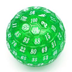 Foam Brain: 45mm Metal D100 - Green with White Font